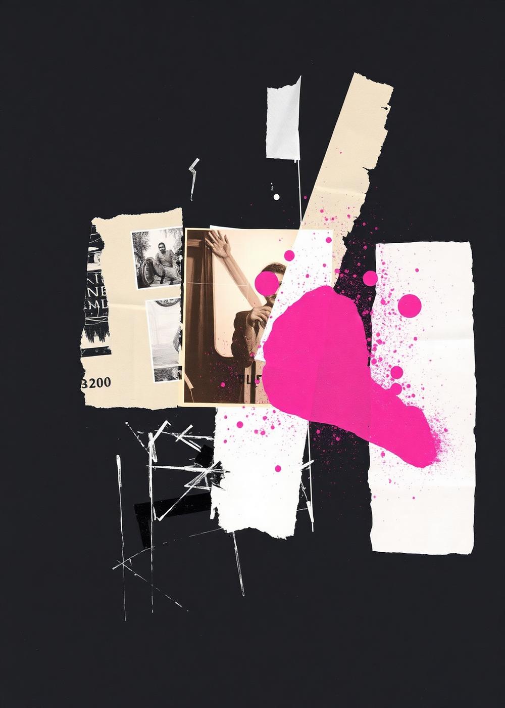 Fragments kept from a failed piece.